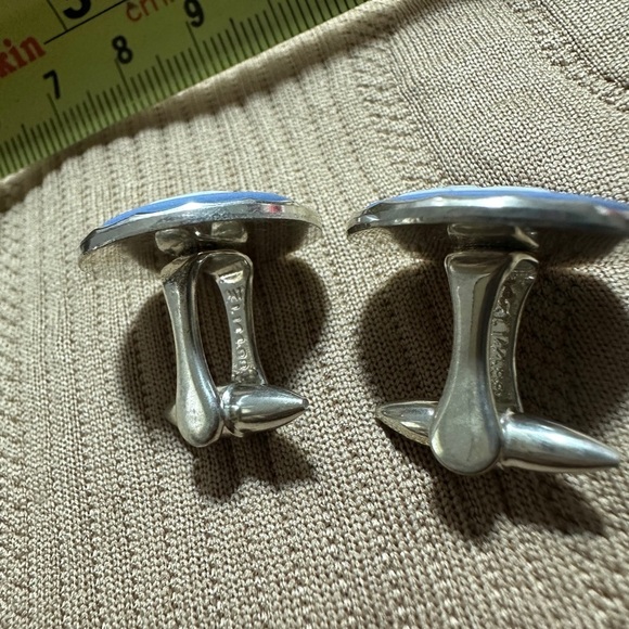 Blue and White Cameo Cufflinks Wedgewood - Picture 10 of 15